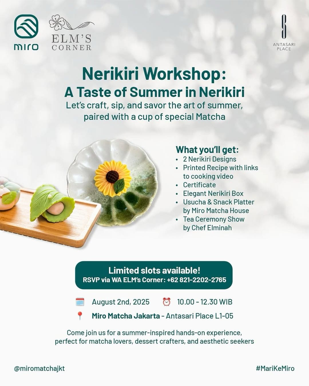 Nerikiri Workshop: A Taste of Summer in Nerikiri