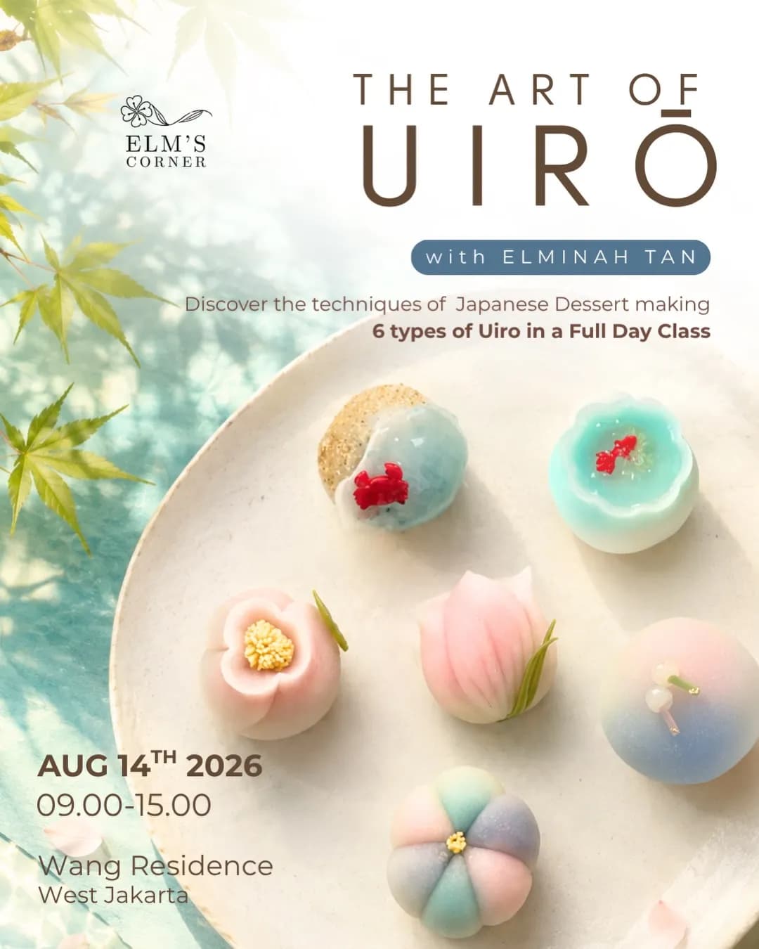 Full Day Nerikiri Wagashi with Elminah Tan - Fri, 14 August 2026